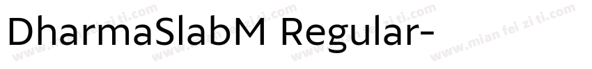 DharmaSlabM Regular字体转换